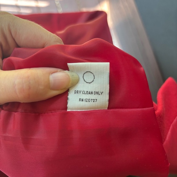 Vintage Harve Benard Red Wool Cashmere Blend Blazer, 80s Single Breasted Jacket - Picture 7 of 11